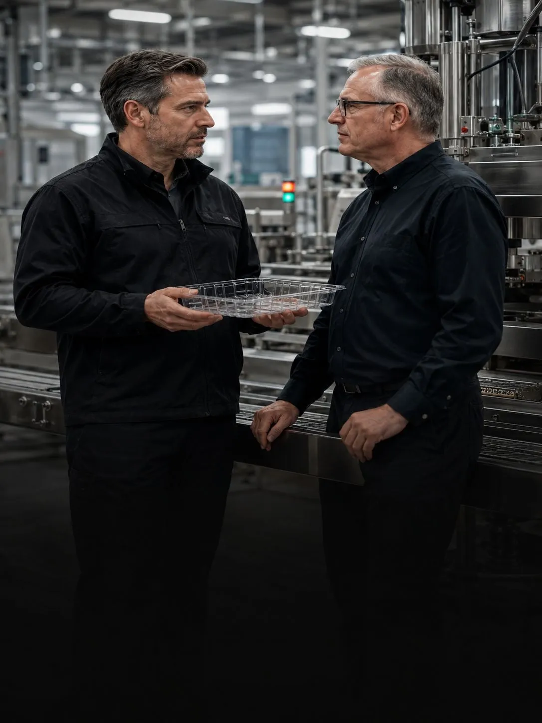 Lucid engineers on a customer's plant floor