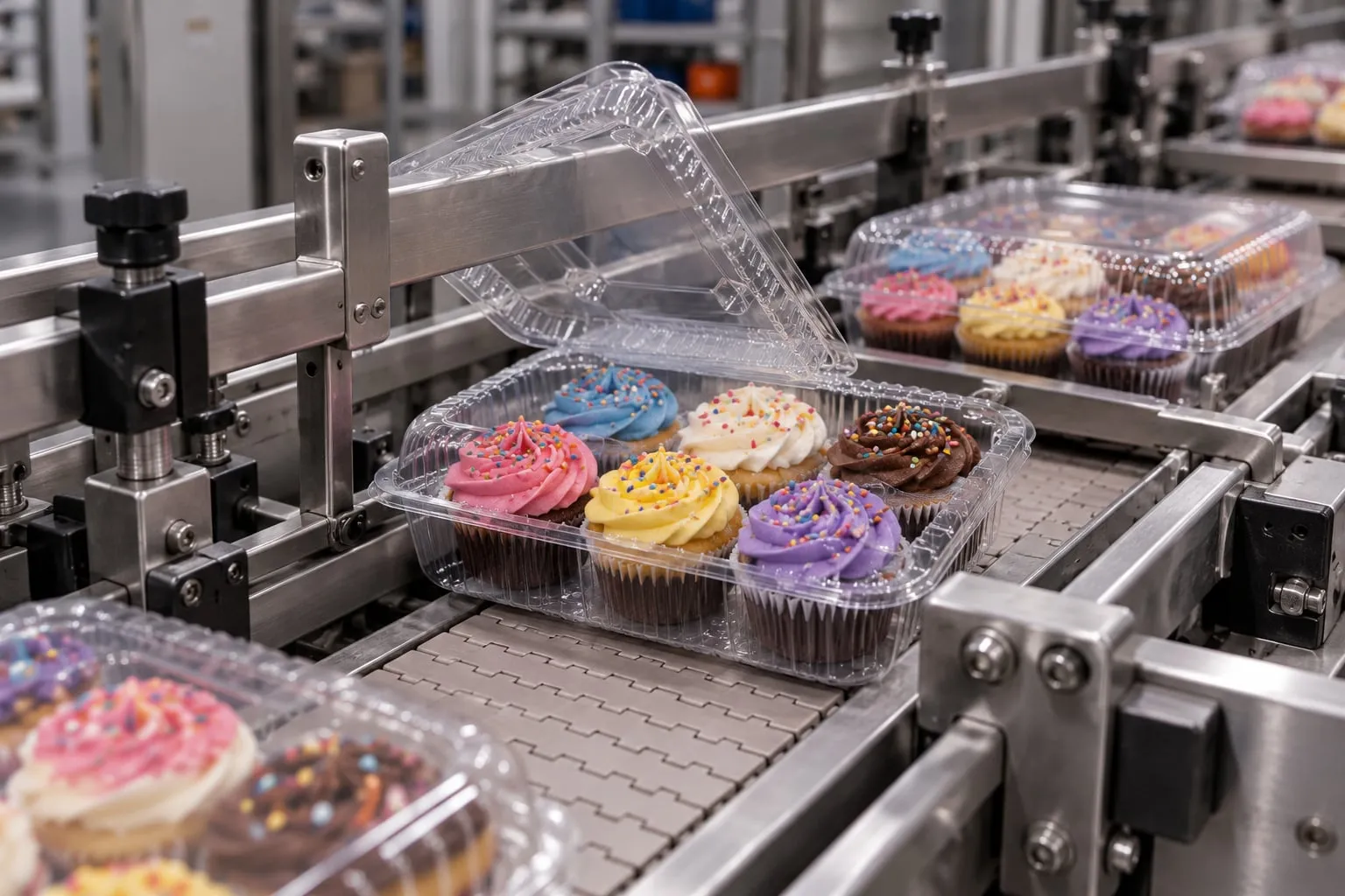 Trays springing open and jamming on an automated line